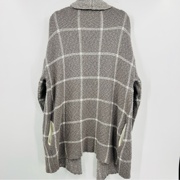 BP. Window Pane Gray Oversized Cardigan M|L - Picture 6 of 7